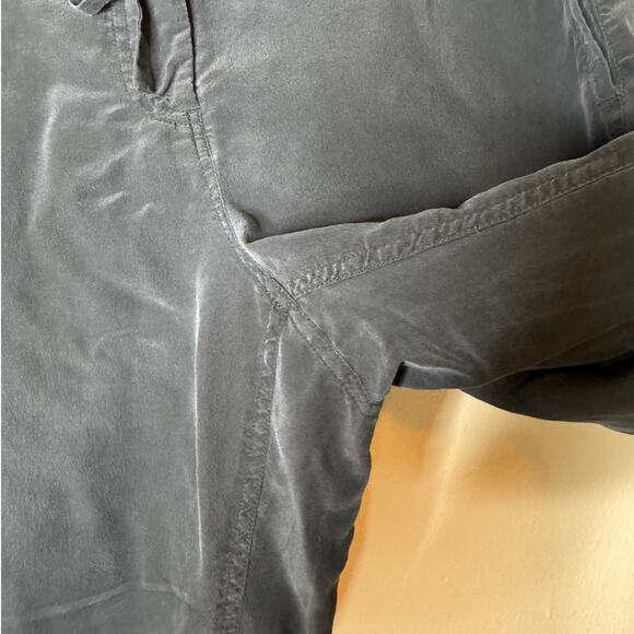 Eileen Fisher Medium Black Washable Silk Crepe Zip Cuff Joggers Pant - Picture 6 of 11